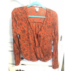 🌻Mossimo Sunflower BoHo shirt